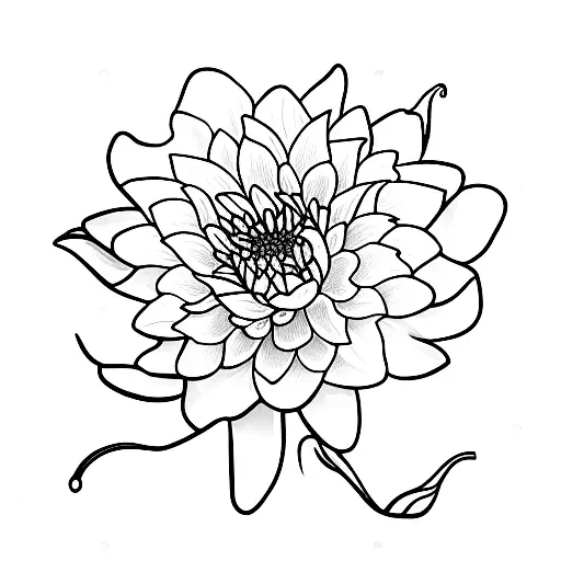 A lovely assortment of carnation flowers, a graceful water lily, a delicate snow drop, and a charming single daffodil. tattoo design idea