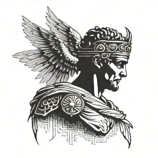 Greek culture from the wrist to the shoulder, already having an Icarus tattoo on the inner part of the bicep tattoo design idea