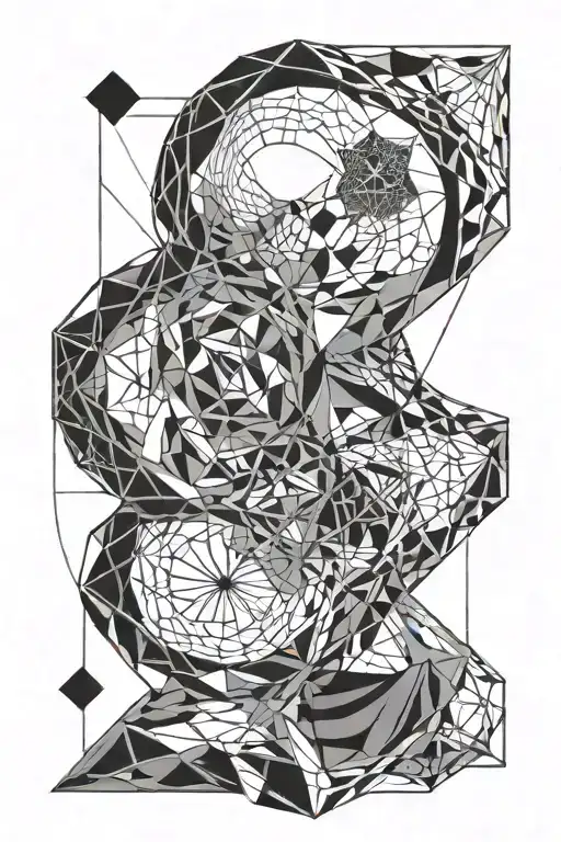 ornament like veins made tattoo design idea