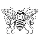bumble bee tattoo design idea