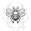 bumble bee tattoo design idea