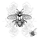 bumble bee tattoo design idea