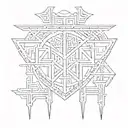 Sumerian cuneiform script tattoo design idea