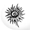thistle tattoo design idea