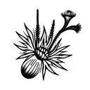 thistle tattoo design idea