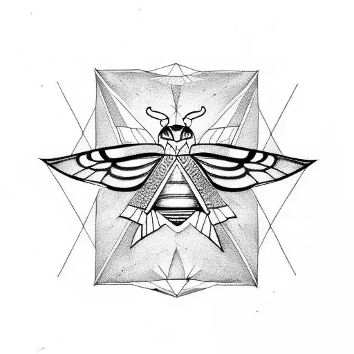 illuminati moth tattoo design idea