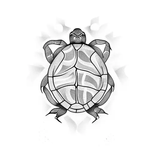 kiwi and turtle tattoo design idea