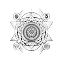 peruvian man with chakras and sacred geometry tattoo design idea