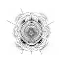 peruvian man with chakras and sacred geometry tattoo design idea