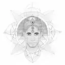 peruvian man with chakras and sacred geometry tattoo design idea