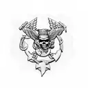 Marine Corps tattoo design idea