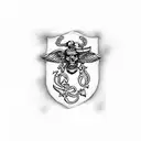 Marine Corps tattoo design idea