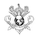 Marine Corps tattoo design idea