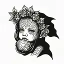 first born child tattoo design idea