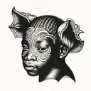 first born child tattoo design idea