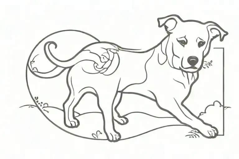 dog memorial tattoo tattoo design idea