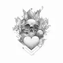 "keep me in your heart, I'll stay there forever" tattoo design idea