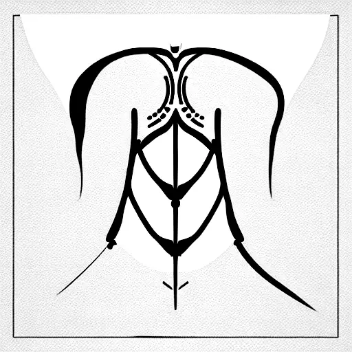 cyber sigilism back tattoo tattoo design idea