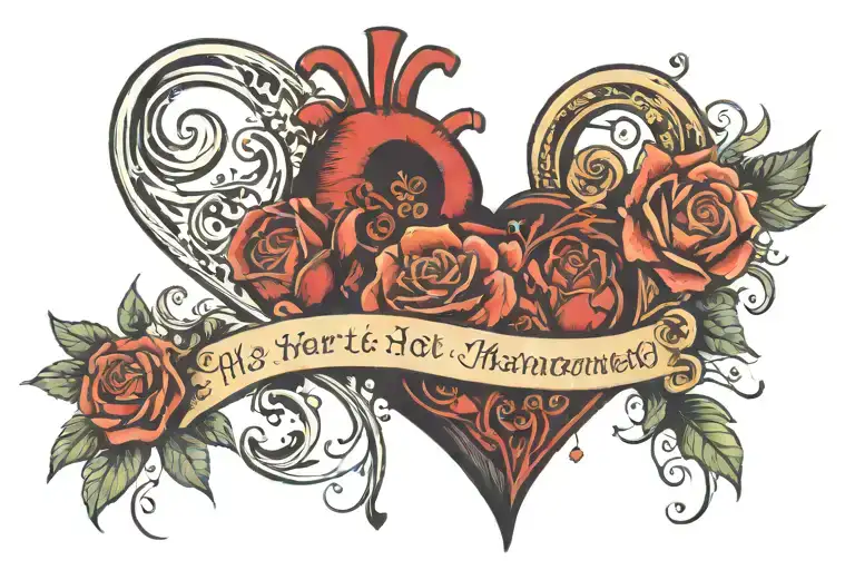 a heart is not measured b y how much you love tattoo design idea