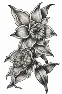 daffodil for men tattoo design idea