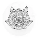 tea leaf tattoo design idea
