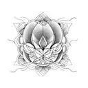 tea leaf tattoo design idea