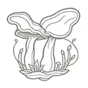 Fungus tattoo design idea