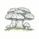 Fungus tattoo design idea