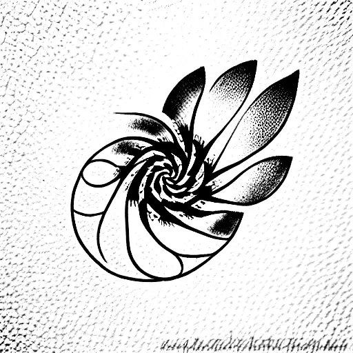 linear, art, fibonacci, bohemian tattoo design idea