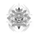 twin flames tattoo design idea