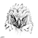harpy eagle tattoo design idea