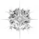 frozen lake tattoo design idea