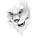 frozen lake tattoo design idea