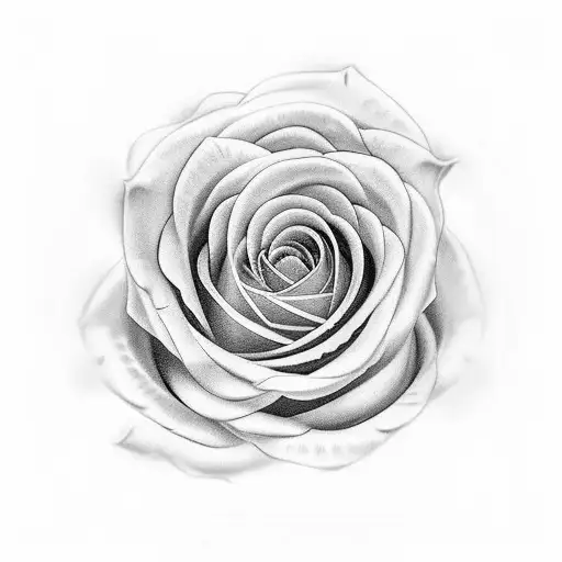 dollar rose tattoo design idea