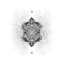 Handcuff with intricate patterns tattoo design idea