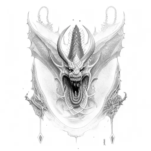 gragon and kratos tattoo design idea