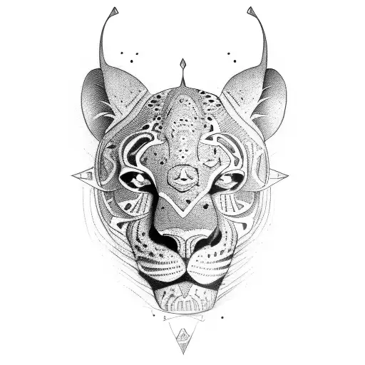 Africa With Kilimanjaro text tattoo design idea