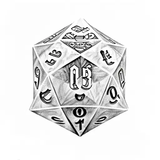 all differentPolyhedral Dice, DND, Dungeonmaster tattoo design idea