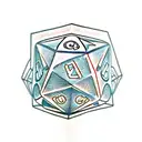 Polyhedral Dice, DND, Dungeonmaster tattoo design idea