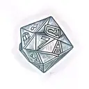 Polyhedral Dice, DND, Dungeonmaster tattoo design idea