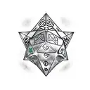 Polyhedral Dice, DND, Dungeonmaster tattoo design idea