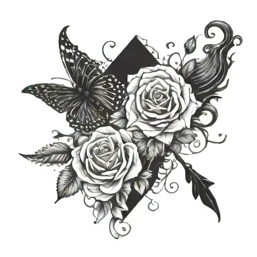 Incorporate lyrics from a favorite Pierce the Veil song into a design tattoo design idea