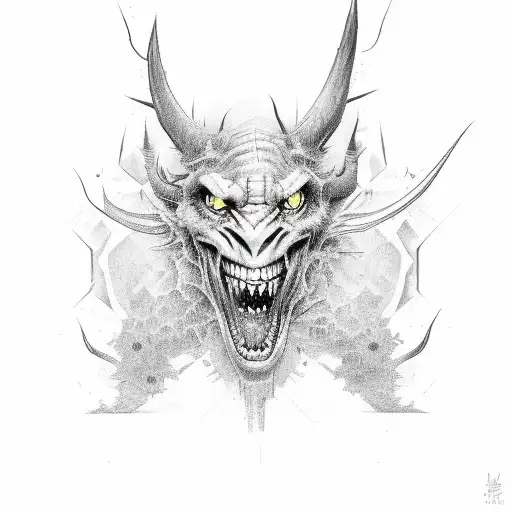 Manchester United devil in a riper look  tattoo design idea