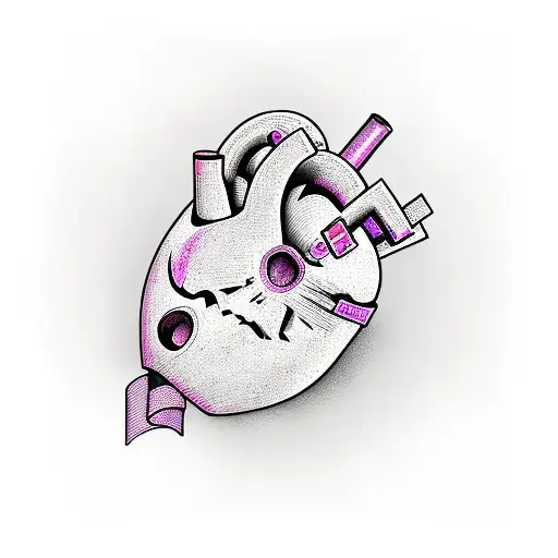 Crying Heart tattoo design idea