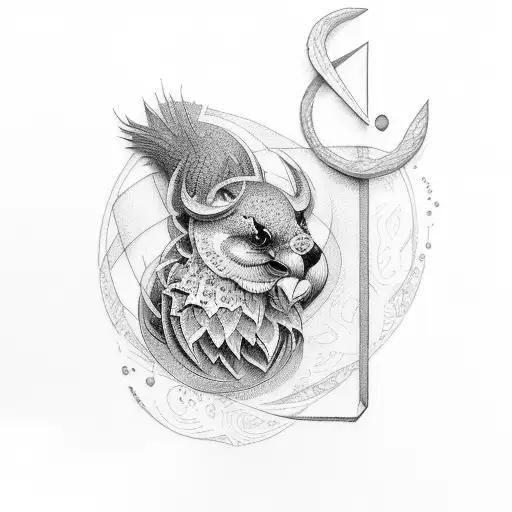 letter b and p  tattoo design idea