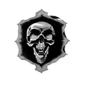 a skull and crossbones tattoo design idea