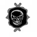 a skull and crossbones tattoo design idea