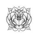 Lotus Flower men tattoo design idea