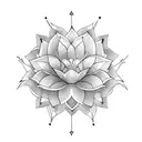Lotus Flower men tattoo design idea