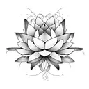 Lotus Flower men tattoo design idea